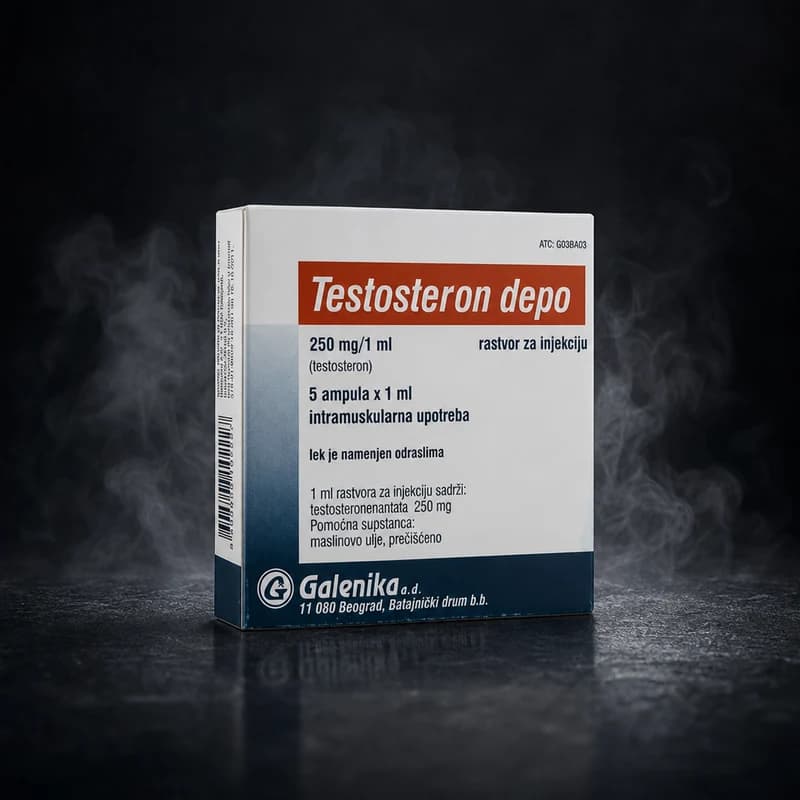 Testosteron Depo 250mg/ml 1x1ml Ampoules by Galenika